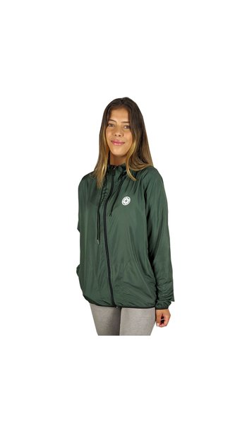 Jaqueta Corta Vento Feminino Verde Militar Retro WSS
