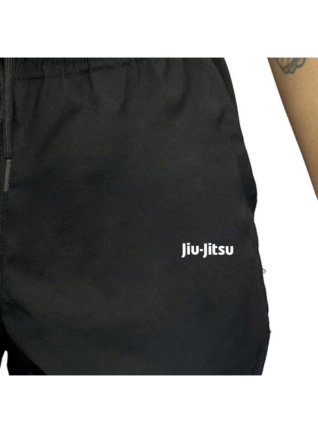 Shorts Feminino Elastano Premium Preto WSS Jiu Jitsu