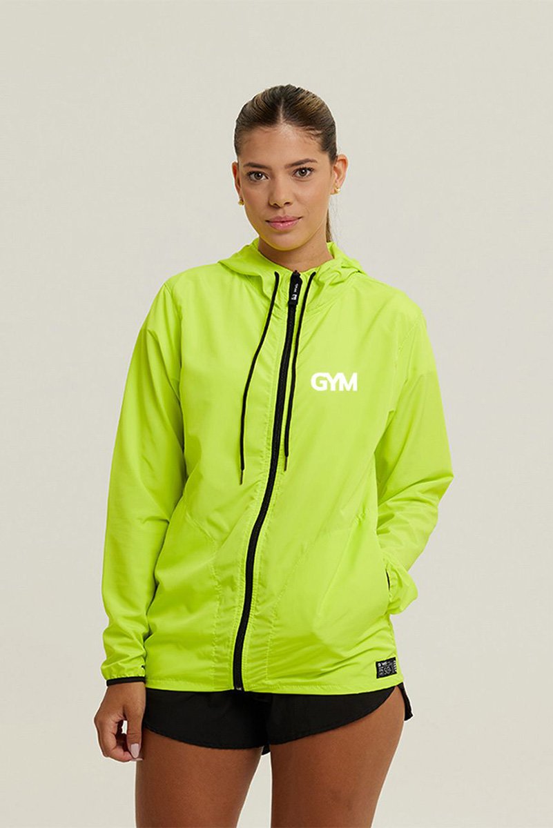 Jaqueta Corta Vento Feminino Impermeável Academia WSS Gym Minimalist