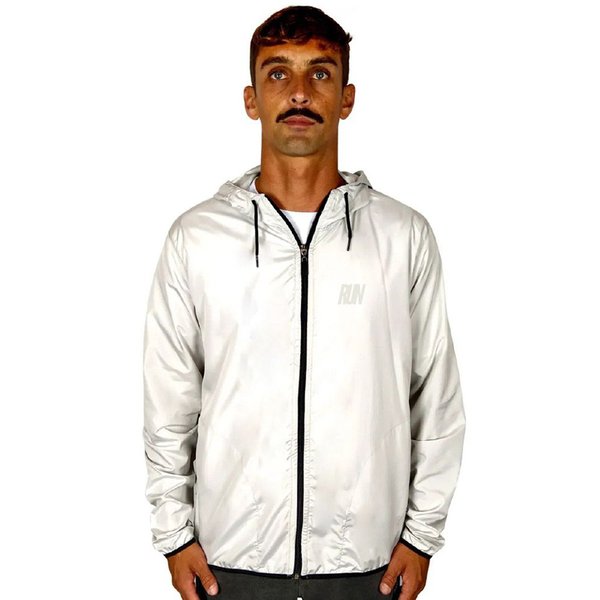 Jaqueta Corta Vento Masculino Branco Corrida WSS Run Minimalist