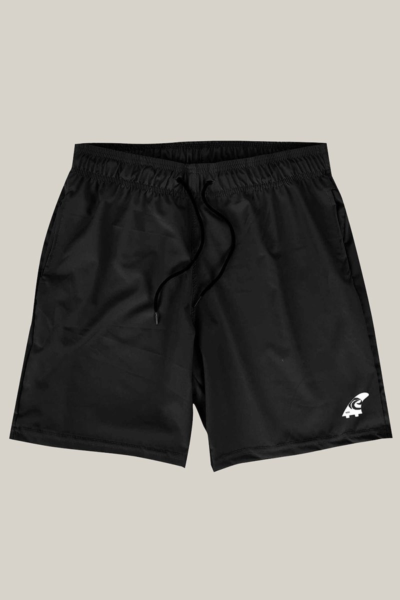 Bermuda Surf Masculina Elastano Premium Preto WSS Quilha