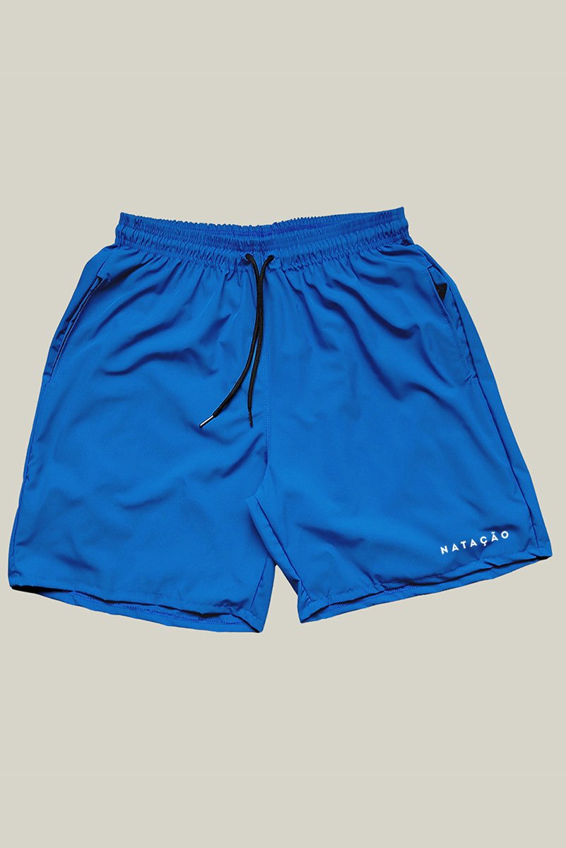 Shorts Natação Masculino Azul Royal | Elastano Premium | WSS Brasil