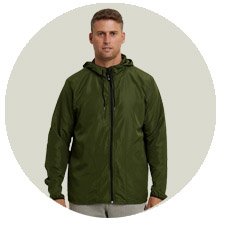 jaqueta corta vento impermeavel masculino verde