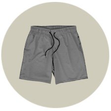 shorts praia masculino elastano premium wss basic cinza