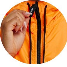 jaqueta corta vento feminino wss brasil basic laranja2