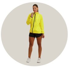 jaqueta corta vento feminino com capuz wss brasil diamond amarelo5