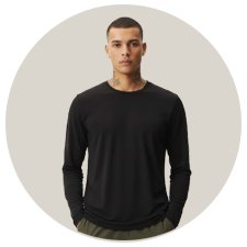 Camiseta UV Masculina Manga Curta Preta WSS Brasil