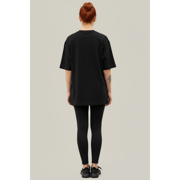 camiseta oversized feminina branca algodao prime ocean wss preto