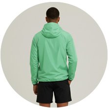 Corta Vento Masculino Verde Claro WSS Classic Costas