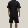 camiseta oversized masculina algodao prime wss clown of chaos preto