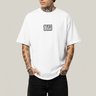 camiseta oversized masculina algodao prime wss skateboard branco
