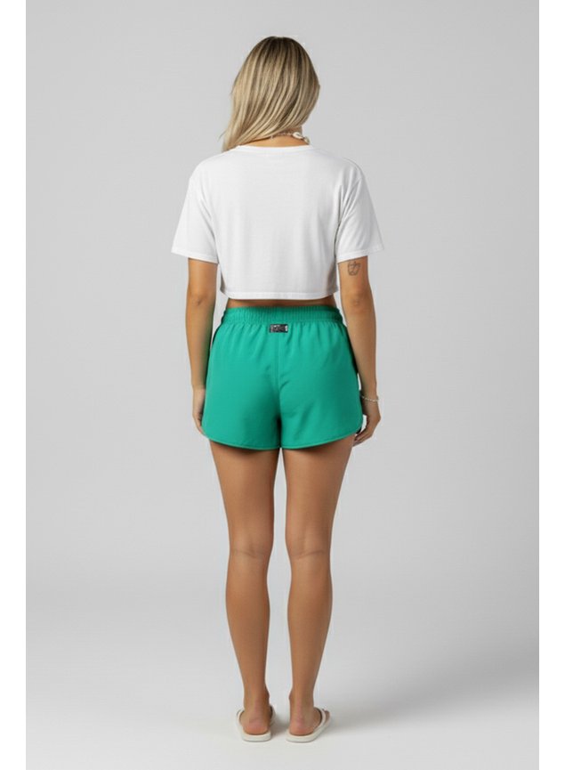 shorts elastano feminino verde3