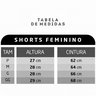 shorts elastano feminino tabela copiar