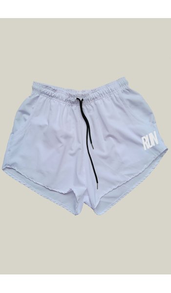 Shorts Corrida Feminino Branco Elastano Premium | WSS Brasil