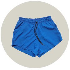 shorts feminino elastano wss brasil azul