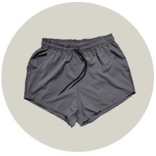 shorts feminino elastano wss brasil cinza