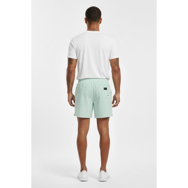 bermuda shorts masculino corrida elastano wss run minimalist verde claro