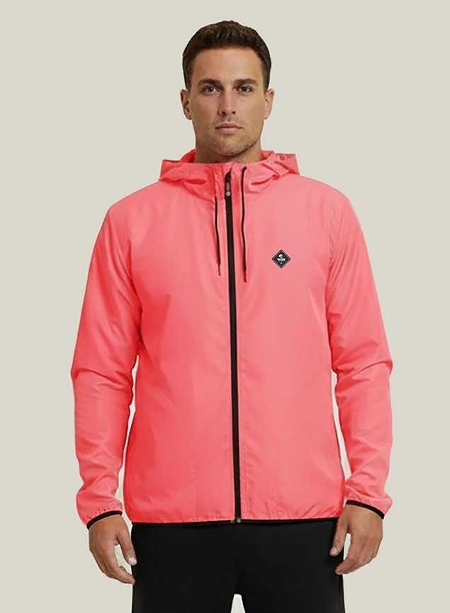 Jaqueta Corta Vento Masculino Laranja Neon | UV50+ WSS