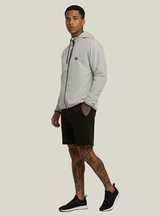 Jaqueta Corta Vento Masculino Off White WSS Brasil Polygon