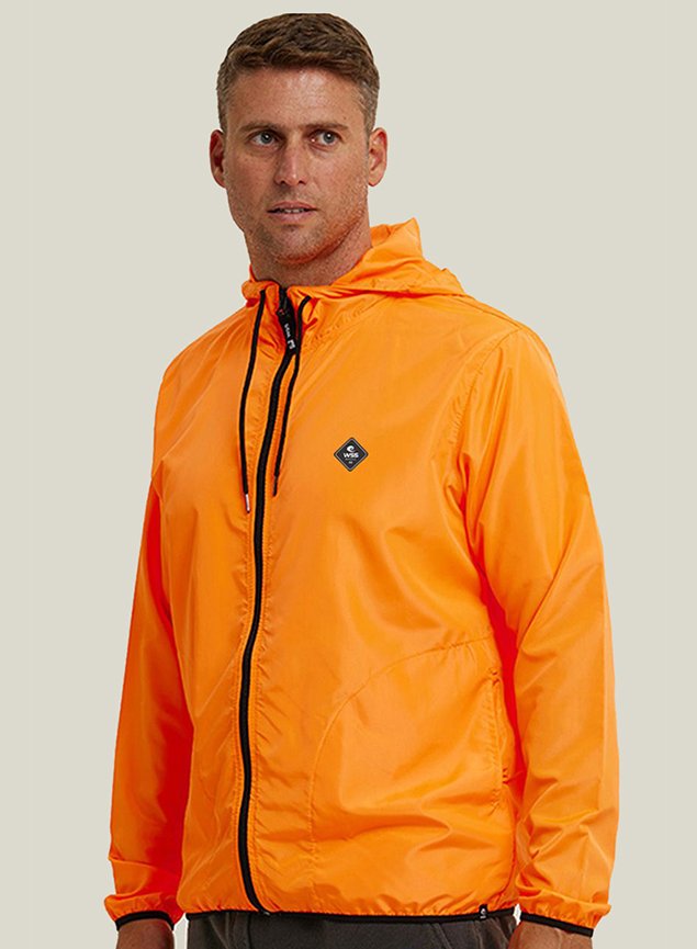 Jaqueta L ジャケット リバーシブル トップチーム SOMBRA e LUZ Corta WSS UV50+ | Neon Laranja Masculino Vento ウェア