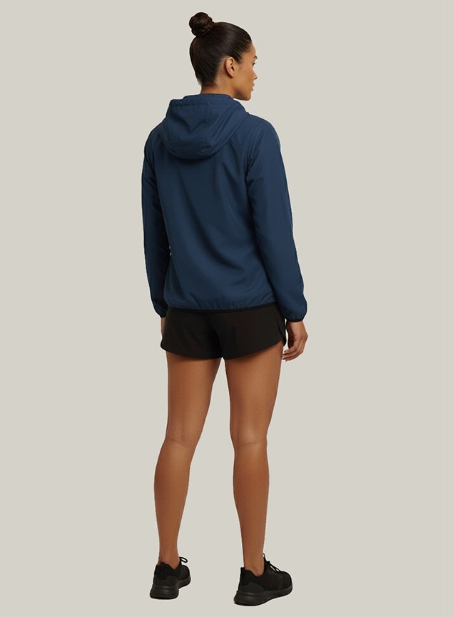 Jaqueta Corta Vento Feminino Azul Indigo Diamante | UV50+ WSS