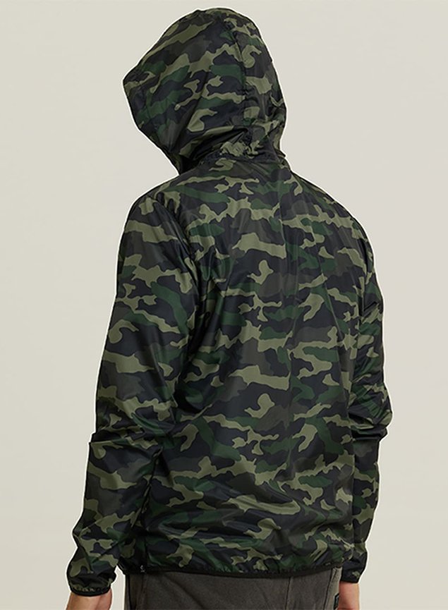 corta ventos masculino wss com capuz classic em cores camuflado