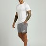 shorts bermuda academia masculino elastano wss gym minimalist cinza 3