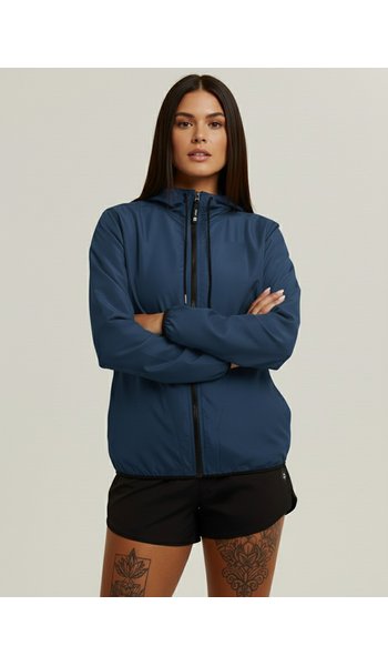 jaqueta corta vento feminina wss basic azul 2