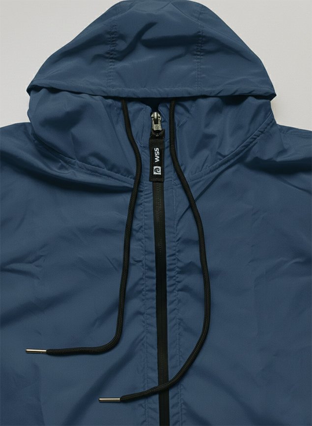 jaqueta corta vento wss brasil azul