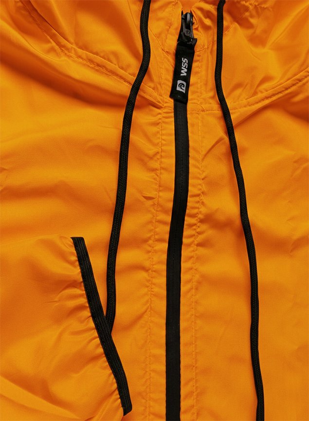jaqueta corta vento wss brasil laranja