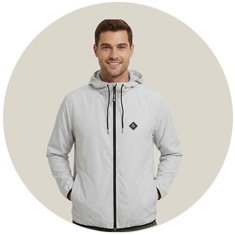 Corta Vento Masculino Branco Off White WSS Brasil Lozenge - Minimalista