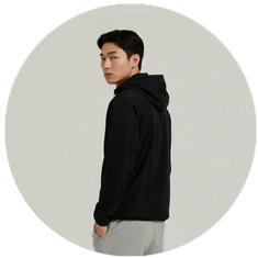 Corta Vento Masculino Preto WSS Brasil Run Minimalist - Vista de Costas Atleta