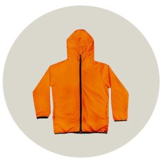 corta vento infantil wss brasil laranja 3